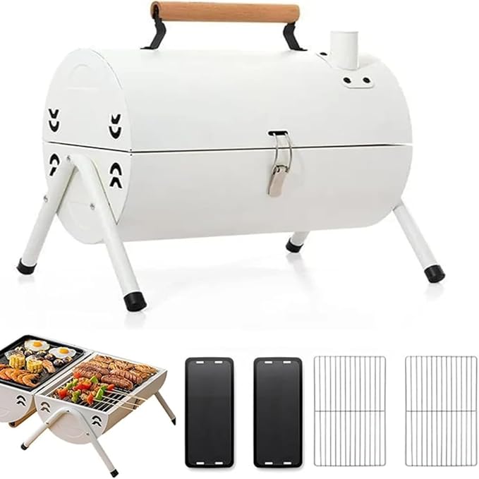 GAORUIFENG Home Charcoal Grills Charcoal Outdoor Portable Grills Patio Charcoal Grills (A,2) (B 1)