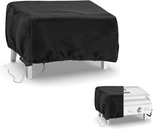 Grill Cover for Lifemaster 2 Burner Portable Gas Grill | Waterproof Outdoor Grill Cover BBQ Grill Cover Barbeque Grill Cover (Cover Only) - 24"L×21"W×17"H, Black
