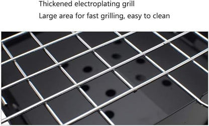IRYZE Portable Charcoal Grill Square Folding Barbecue Grill Outdoor Compact Lightweight BBQ Grill Party Dinner Charcoal Grill BBQ Grill for Outdoor