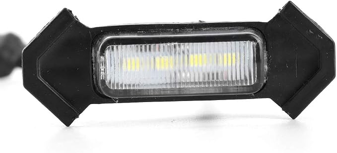 Keenso 4pcs Car Grille Light ABS LED Grille Light 12V High Brightness Front Bumper Lamp for 2016 2017 2018 2019 2020 Night Driving (White Case)