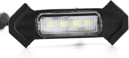 Keenso 4pcs Car Grille Light ABS LED Grille Light 12V High Brightness Front Bumper Lamp for 2016 2017 2018 2019 2020 Night Driving (White Case)