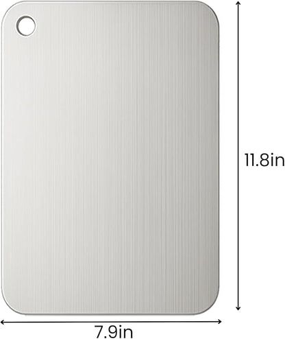 Titanium Cutting Board, 100% Pure Titanium Cutting Boards for Kitchen – Non Stick, Food-Grade, Hygiene & Durability Chopping Mat, Double Sided Chopping Board, Dishwasher Safe (12 x 8 inch)