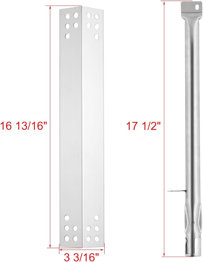 GR2210601-MM-00 Replacement Parts for Members Mark 5 Burner Grills Parts 614714 Grill Burners Rankam Grill Replacement Parts GR2210601MM00 Flame Tamer Heat Plates Sam’s Club Grill Parts 09431 16261
