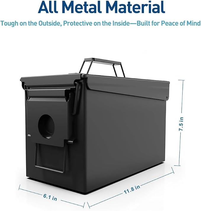HARDROCK Metal Ammo Can, Ammo Box