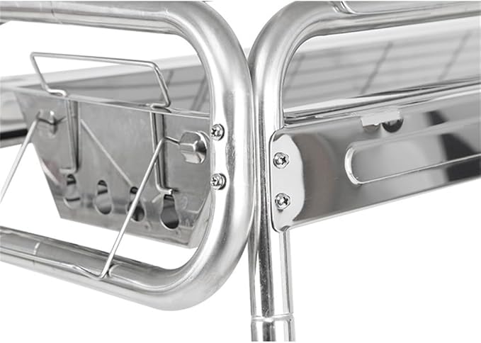 Portable Charcoal Grill for Camping BBQ Grills, Outdoor Barbecue Grill with Foldable Stainless Steel Rack, Independent Carbon Tank,85 * 43 * 41Cm-D