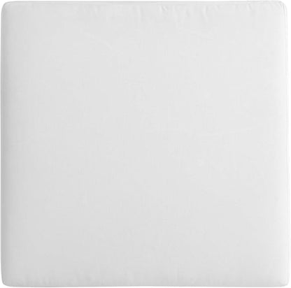 Modway Tahoe Aluminum Ottoman in Gray White with Weather-Resistant Cushion-Ideal as Outdoor Footstool, Patio or Sunroom Furniture
