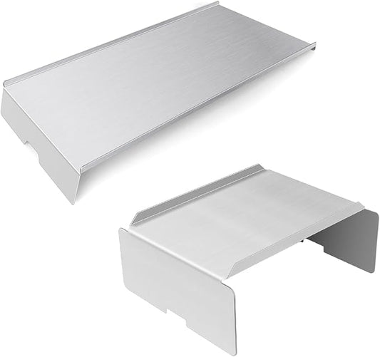 BCA012 Grill Heat Baffle Diffuser & BCA-006 Drip Pan Replacement Parts for Traeger 34 Series,Eastwood 34,and Newer Tex,Tex Elite Pellet Smoker Grills