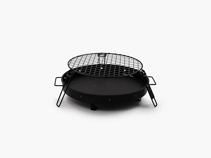 Barebones Cowboy Grill Charcoal Tray - Outdoor Cooking and Camping - Perfect Fire Pit BBQ for the Backyard or Campground Grill - Fireplace Outdoor Cooking
