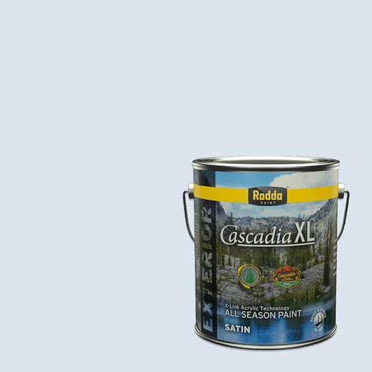 Rodda Paint CASCADIA XL Exterior Satin Paint & Primer in One, 1-Gallon, Cool Sky