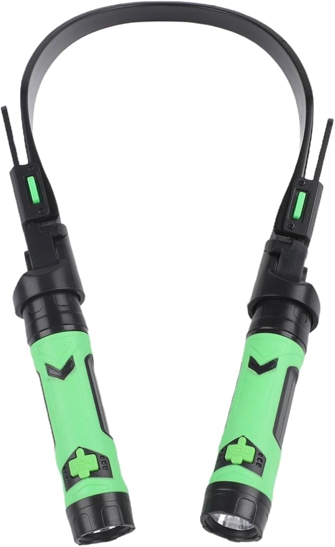 USB Rechargeable Dual-Head LED Grill Light with Magnetic Base, Flexible Neck, Hands-Free BBQ
