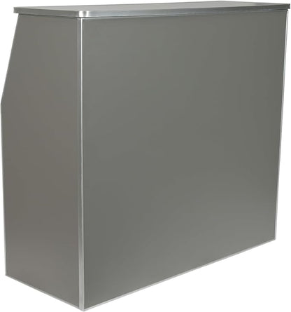 Flash Furniture Amara 4' Gray Laminate Foldable Bar - Portable Event Bar