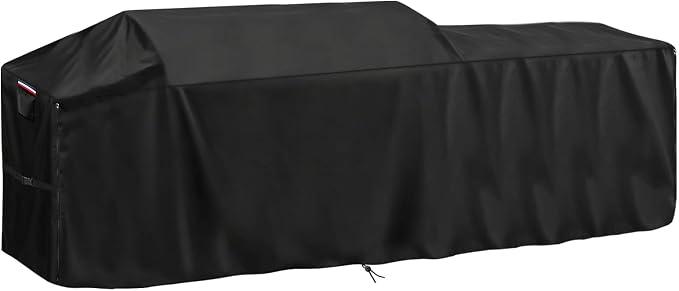 160 Inch Island Grill Cover, Outdoor BBQ Island Waterproof Cover | Heavy Duty Outdoor Large Kitchen Covers for Patio BBQ, 160"L x 28"W x 46"H