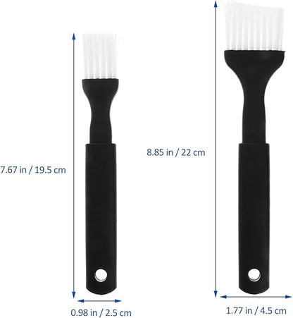 Luxshiny Bbq Brush Set 4Pcs Nylon Bristle Pastry Basting Brushes with Heat Resistant Grip for Grilling Roasting Baking Marinades