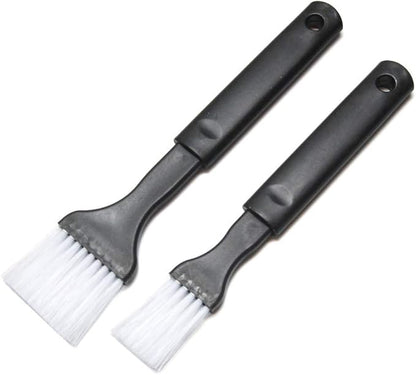 Hometeq 2 Pack - Nylon Bristle Pastry Brush for Basting, Baking, Cooking Food Brush