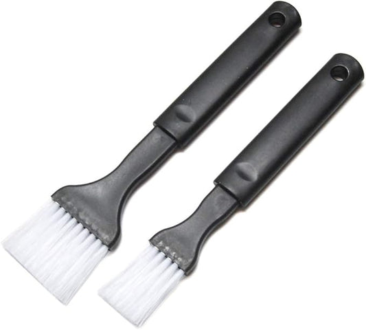 Hometeq 2 Pack - Nylon Bristle Pastry Brush for Basting, Baking, Cooking Food Brush