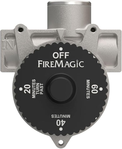 Fire Magic 1-Hour Shutoff Timer, 100,000 BTU Natural/Propane Gas Timer, Accommodates 1/2" NPT Piping, SKU 3092D