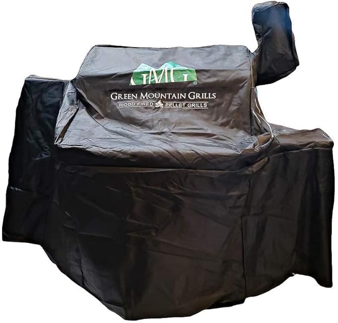 Green Mountain Grills Pellet Grill Cover Fits Daniel Boone Choice, Prime, Ledge 1.0 Models, Full Length, Black GMG-3001 GMG-3003