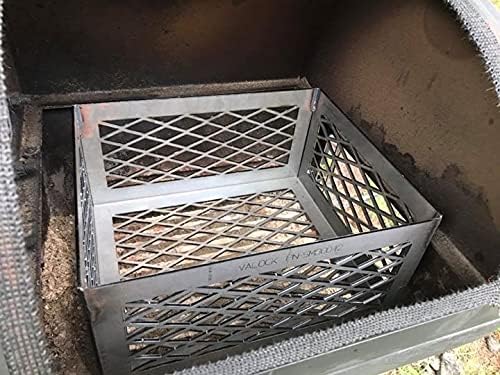 LavaLock® LASER Charcoal Basket 12 x 10 x 6" - Vertical Horizontal UDS smoker coal (firebox) LL-12106-R2