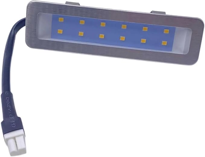 2x 220V 230V Range Hood Light With EL Socket 1.5W 120mm LED Kitchen Cooker Light Rectangle Smoke Ventilator Lamp White 6000K