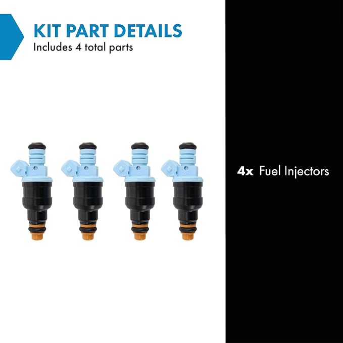 TRQ Fuel Injector Set | For 1987 Ford Aerostar 1987-1989 Ranger