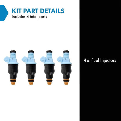TRQ Fuel Injector Set | For 1987 Ford Aerostar 1987-1989 Ranger