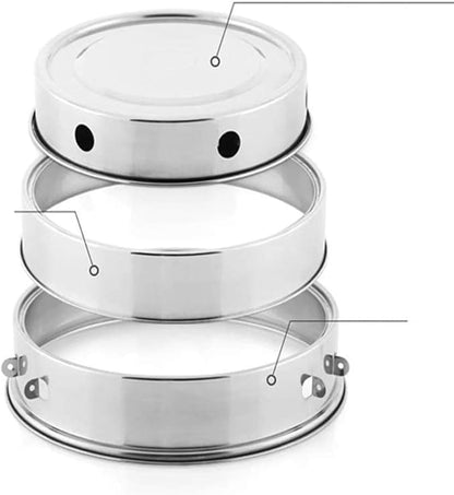 Portable Charcoal Grill, Foldable Stainless Steel Outdoor Barbecue Grill for Camping BBQ, Lightweight Camping Grill & BBQ Grill for Party Cooking,A-1