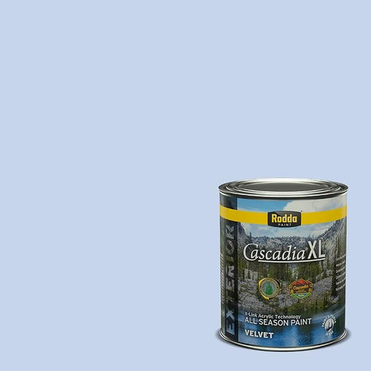 Rodda Paint CASCADIA XL Exterior Velvet Paint & Primer in One, Quart, Fluid Blue