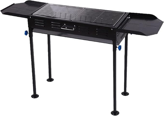 YYDS Charcoal Grill Folded Charcoal BBQ Grill Set,Stainless Steel Large BBQ Charcoal Grill Smoker Barbecue for Outdoor Cooking Hiking Picnics BBQ Grill