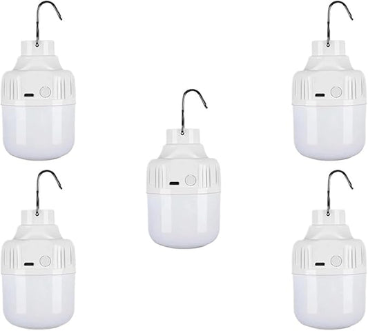 1-10pcs Outdoor High Power Portable LED Light Lanterns Charging Emergency Lamp Camping BBQ lamp Search Light Emergency(80w 5pcs)