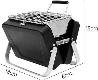 MikaMax – mm – World’s Smallest Barbecue – Portable & Foldable – Super Compact – Novelty Gift For Him & Her – Dimensions 18 x 6 x 15,5 cm