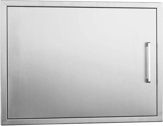 BBQ Access Door Stainless Steel,Overall-Size:20" by 27" Horizontal Single Door Reversible Open Left or Right,Flush Mount for Outdoor Kitchen