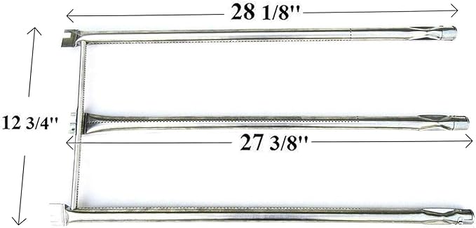 Hongso Replacement Parts for Weber 3 Burner Genesis Silver B & C Genesis Gold B/C, Spirit E310 E320 700 Grills with Side Mounted Control, 7525 Grill Grates, 7536 Flavorizer Bars, 7508 Burner Tubes Kit