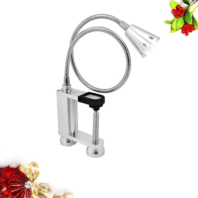 Kichvoe Portable Outdoor Barbecue Light with Flexible Base, Aluminium Alloy LED Cooking Lamp, Stylish and Practical BBQ Light for Nighttime Grilling and Outdoor Cooking