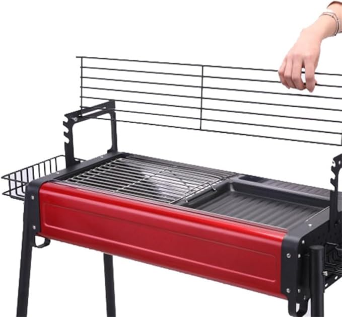 Portable Charcoal Grill for Camping BBQ Grills, Outdoor Barbecue Grill with Folding Design, Lightweight and Stable Support,78 * 32 * 80Cm-D