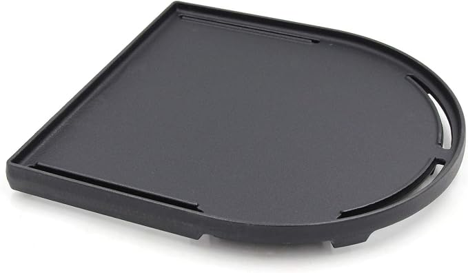 Hongso Matte Cast Iron Griddle for Coleman Roadtrip Swaptop Grill, Parts for Coleman Road Trip 285 225, Flat Half Grill Griddle Pan of Coleman Roadtrip Grill Accessories, 12 13/16" x 12 5/16", 1-pk