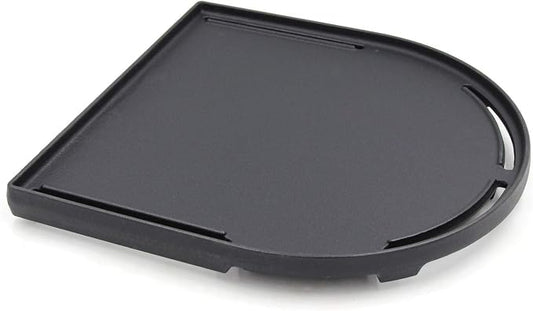 Hongso Matte Cast Iron Griddle for Coleman Roadtrip Swaptop Grill, Parts for Coleman Road Trip 285 225, Flat Half Grill Griddle Pan of Coleman Roadtrip Grill Accessories, 12 13/16" x 12 5/16", 1-pk
