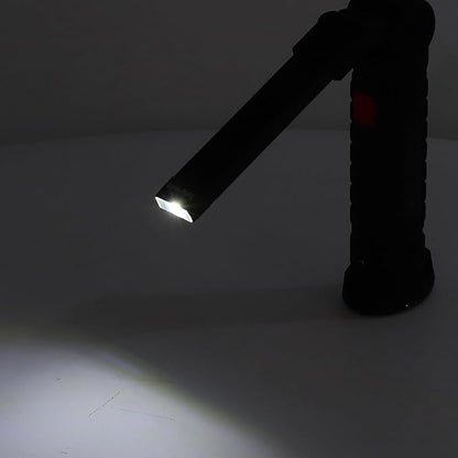 2Pcs Rechargeable LED Work Light Magnetic Base Portable Foldable COB Worklight Grill Light for Outdoor Camping Maintenance 3.7V 10W