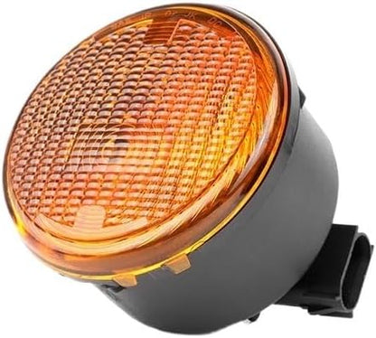 Front Grill Turn Signal Indicator Lights w/Bulb for Jeep Wrangler 2014 2015 2016 2017 68200291AA 68200290AA CH2526103 CH2527103(1pc Left)