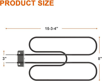 Grill Heating Element for Weber Q140 Q1400 Series Grills, Replacement Part for Weber 80342 80343 65620 Electric Heating Element