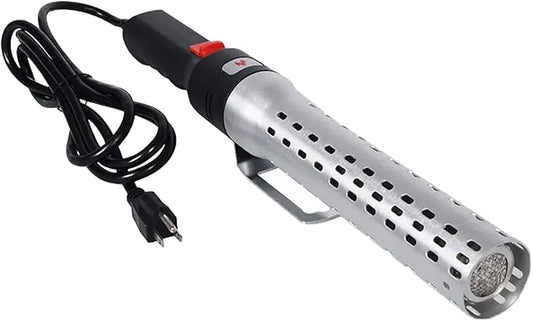 Grill Charcoal Lighter Fire Starter Wood Burning Fireplaces and Fire Pits Electric Chimney Charcoal Starter,BBQ Fire Starter Electric Charcoal Grill Lighter Igniter for Barbeque (Silver)