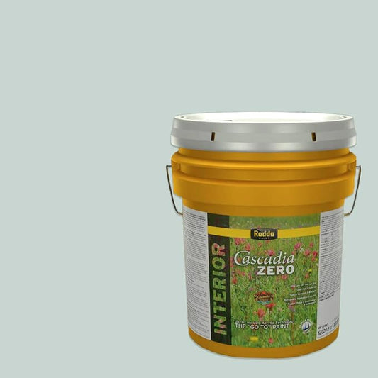 Rodda Paint CASCADIA ZERO Interior Semi-Gloss Paint & Primer in One, 5-Gallon, Glacier