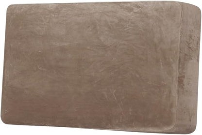 H.VERSAILTEX Velvet Stretch Individual Couch Cushion Cover Plush Slipcover for Loveseat Sofa Seat Furniture Protector Cover (1 Piece Loveseat Cushion Cover, Camel)