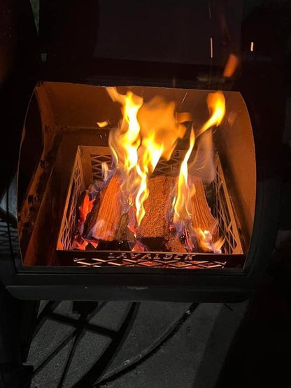 Total Control ® BBQ Charcoal Basket smoker pit fire box basket 12 x 10 x 6 Laser Cut - HEAVY DUTY