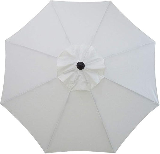 9ft Patio Umbrella Replacement Canopy Market Umbrella Top Outdoor Umbrella Canopy with 8 Ribs,Vented Canopy, Fade Resistant, UPF 50+ Excellent Sun Protection