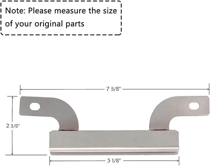 Criditpid Grill Replacement Parts for Brinkman 810-3660-S, 810-3661-F Models. Grill Heat Plate Shields, Pipe Burner Tubes and Crossover Tubes for Brinkman 810-3660-S.