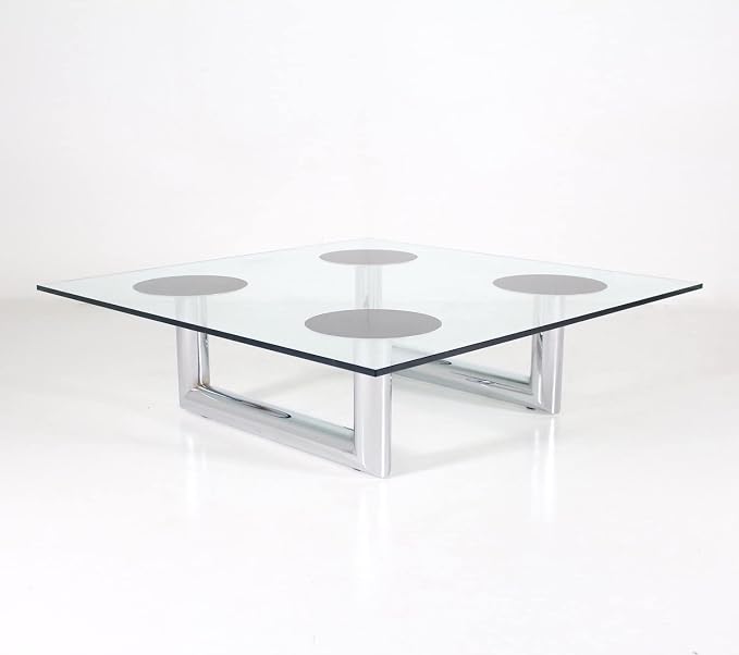 Clear Tempered Glass Table Top 16 Inch Square Flat Edge with 1/4 Inch Thickness for Dining, Coffee or Side Tables by Fab Glass and Mirror