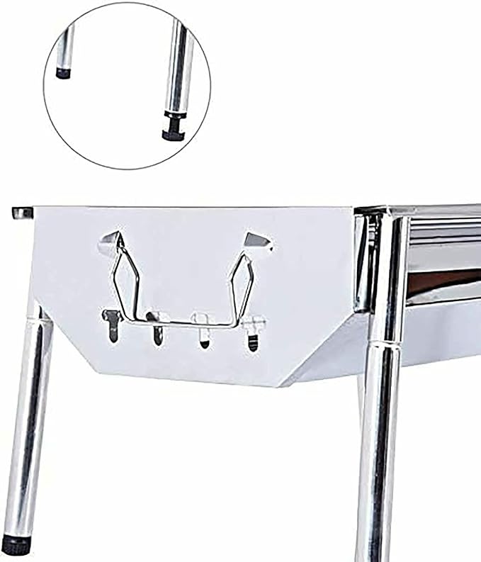 Charcoal BBQ Grill Stainless Steel Folding 15.9 * 11 * 8.8" 40.5x28x22.5cm Folded Size: Approx. 15 * 11 * 4" 38x28x10cm CYELARS