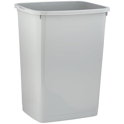 Superio Large Kitchen Trash Can 13 Gallon, 52 Qt Waste Bin for Kitchen, Garage, Indoor and Outdoor Trash Can, White Smoke