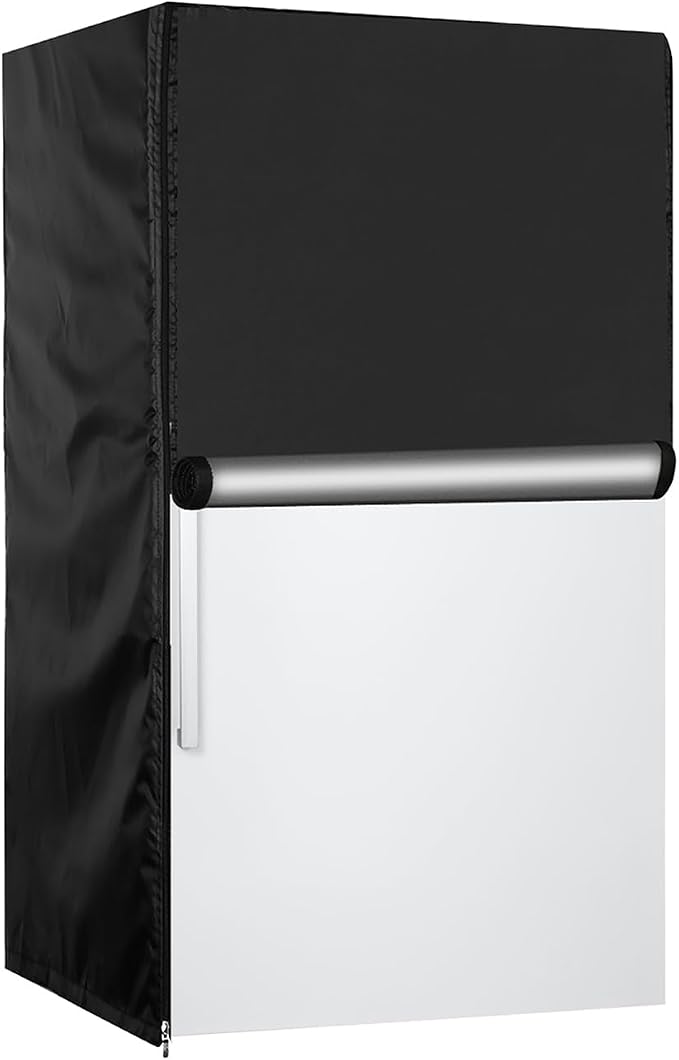 Upright Freezer Cover 23''L x 23''W x 34''H, 600D Oxford mini fridge cover Protection for Outdoor Refrigerator Waterproof, Dustproof,Sun-Proof