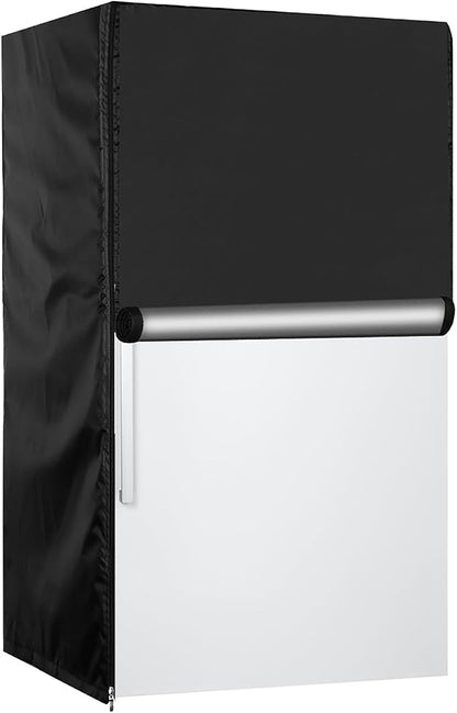 Upright Freezer Cover 23''L x 23''W x 34''H, 600D Oxford mini fridge cover Protection for Outdoor Refrigerator Waterproof, Dustproof,Sun-Proof